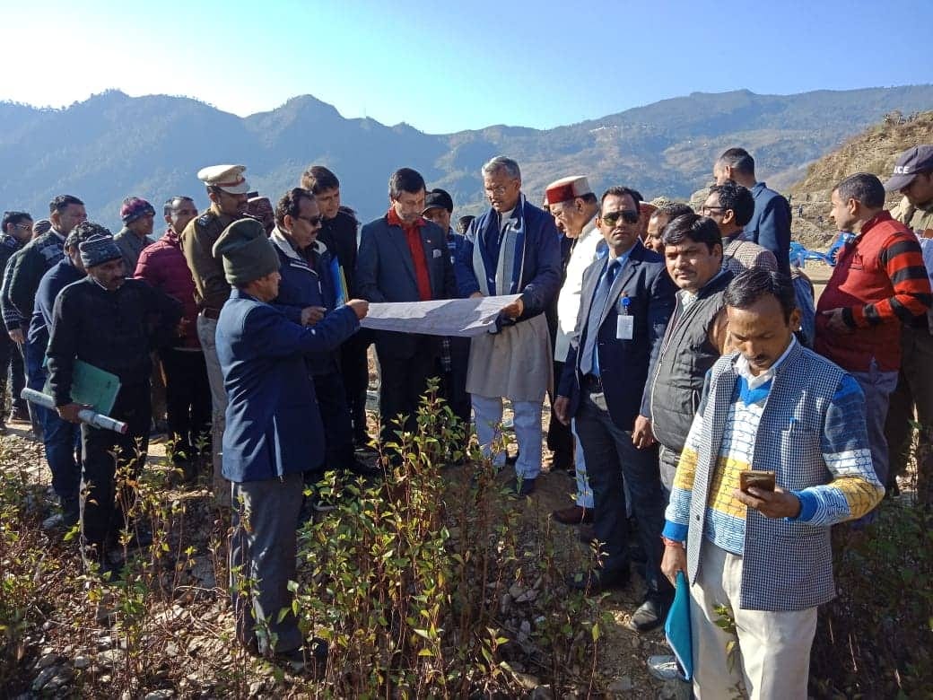 cm trivendra singh rawat inspection sainik school building construction