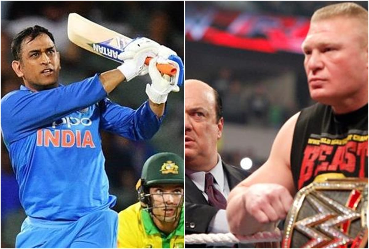 ms dhoni tweet by icc cwc paul heyman relpies hilariously