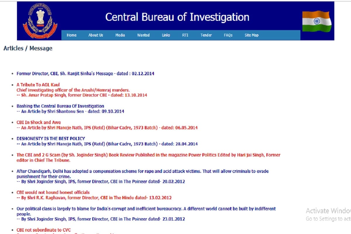 Ex director of CBI make silence and has not written