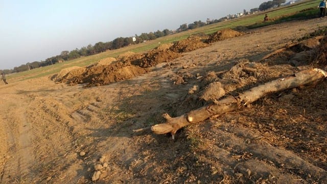 Due to fast construction of roads on the border