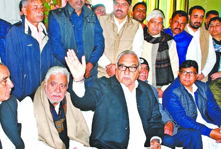 Former Chief Minister Bhupinder Singh Hooda's press conference in Jind