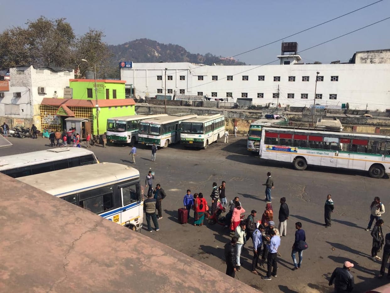police beat roadways bus driver in haridwar