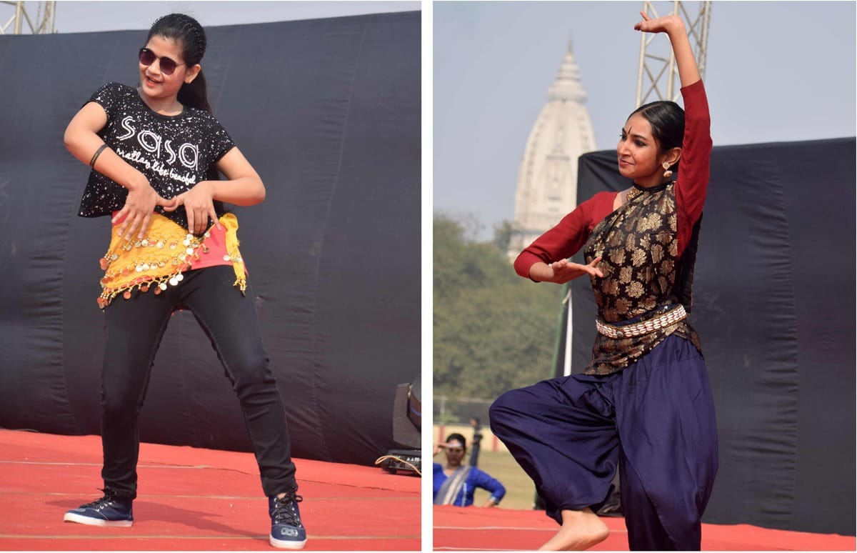 Dance competition in IIT BHU cultural fest see pictures