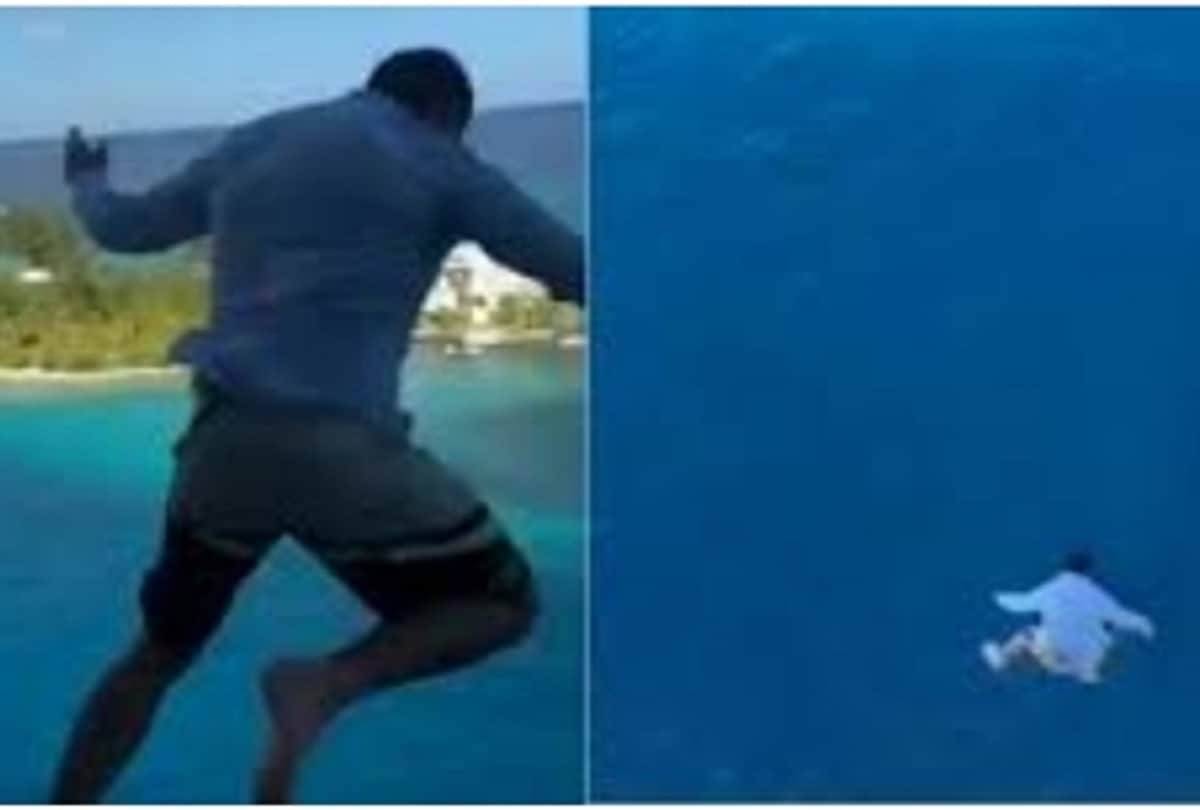 man jumps off 11th floor of cruise ship deck to make viral video, Gets Banned For Life