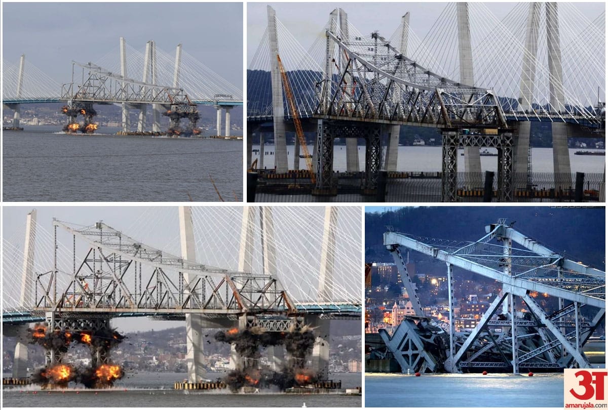 64 year old bridge in plunges into hudson river in America
