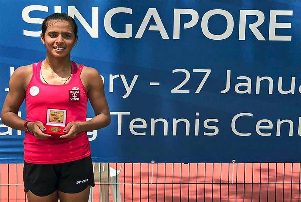 ankita raina wins first singles title of 2019 season in Singapore