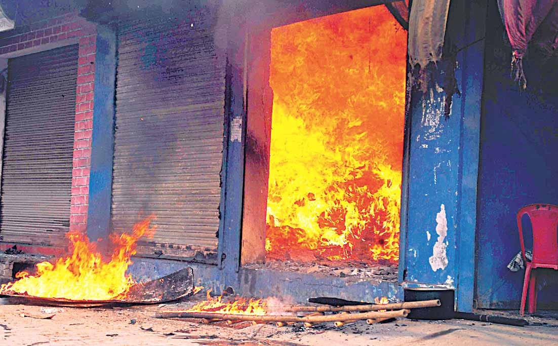 caught fire in tent house in panwaria