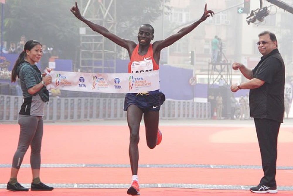 Cosmas Lagat and Worknesh Alemu clinch mens and womens Mumbai Marathon titles