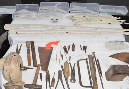 Hardoi Police has arrested two people involved in making weapons