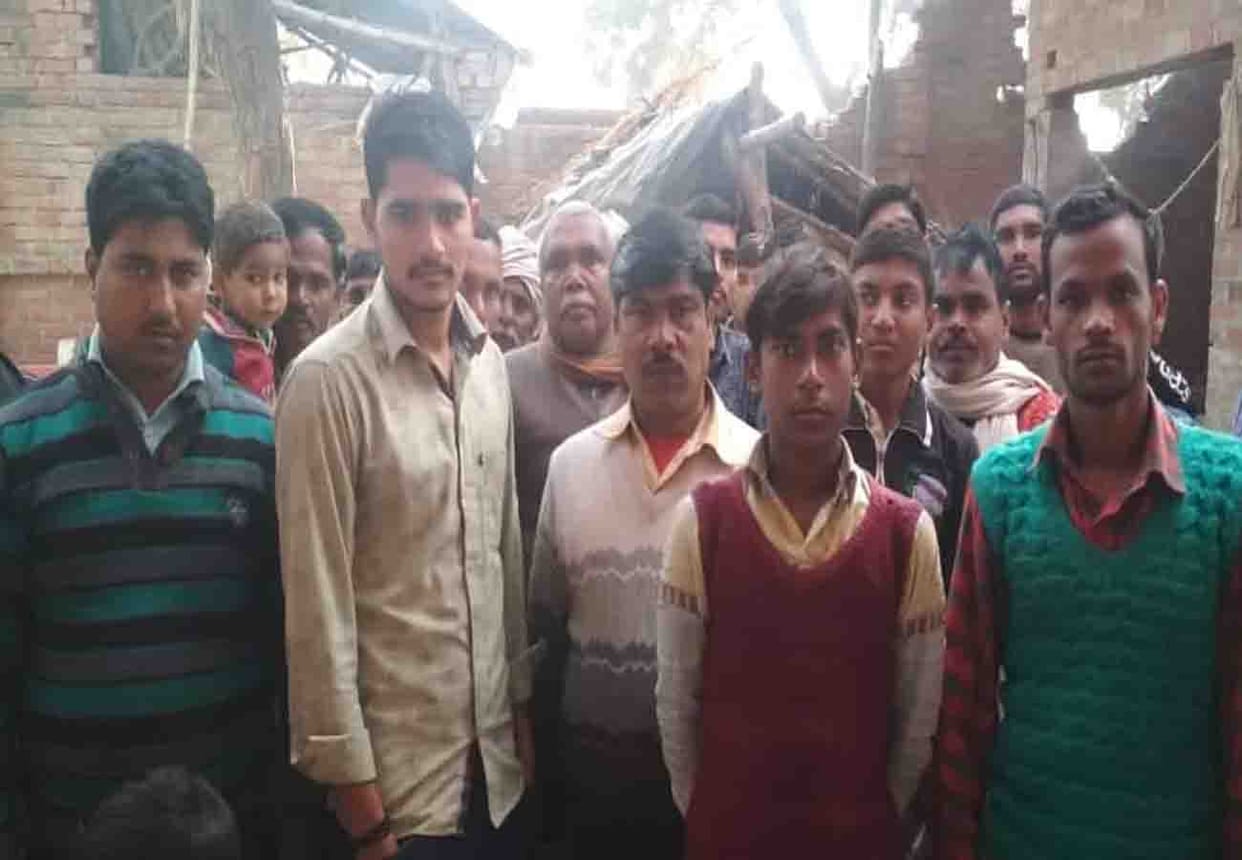 Demolition in Hardoi Durga temple