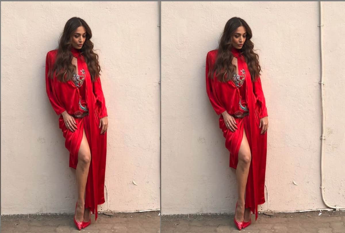 malaika arora gets trolled for her red Alena Akhmadullina dress