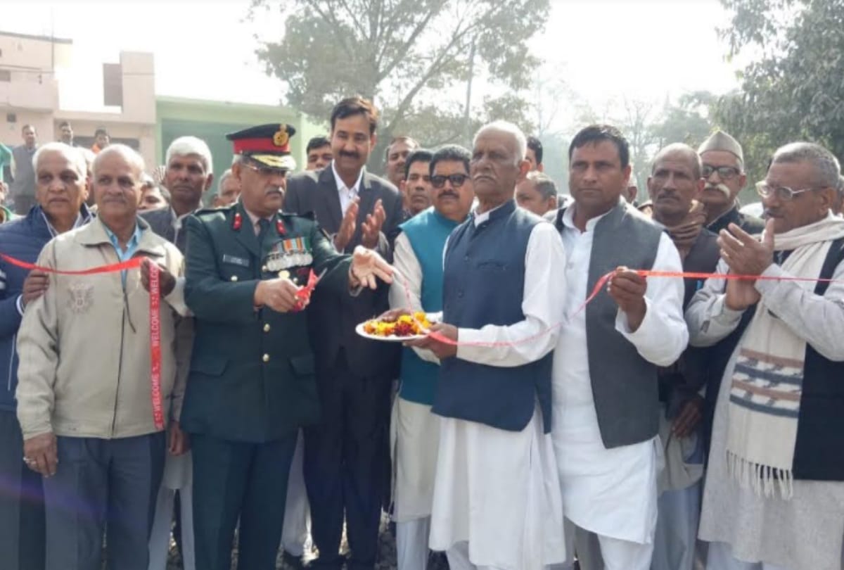 UP: Major Shaheed Jagdish Pal Gujjar Gate opening by Brigadier Alok Kumar tyagi in meerut