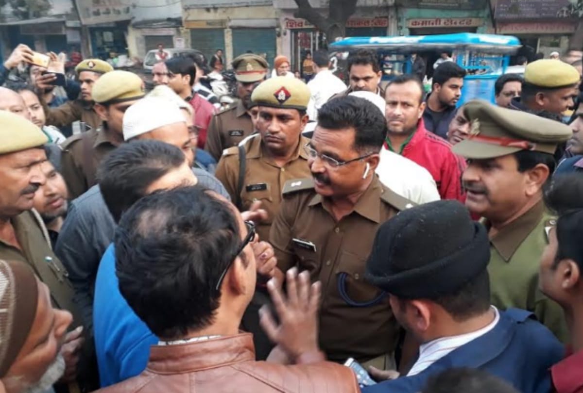dispute over making toilet near religious place in Meerut, police force deployed