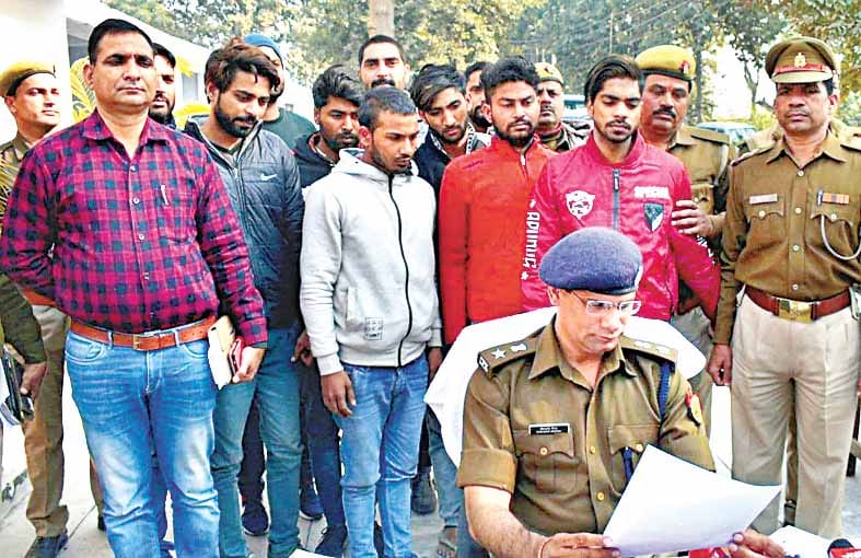 six natorious persons arrested