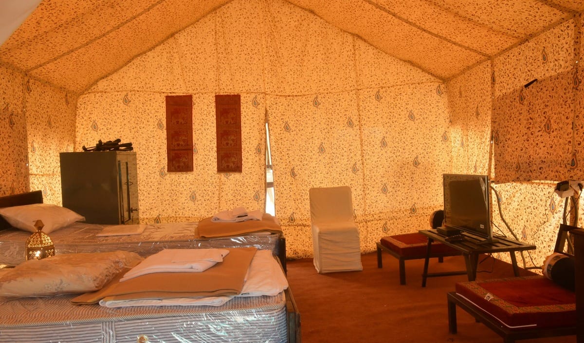 Spa and massage facility with spirituality and culture available in tent city