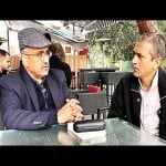 गिरीश भाई के साथ बैठक करते एडीजी राजाबाबू सिंह।