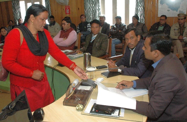 DM's list of people's problems in public meeting program