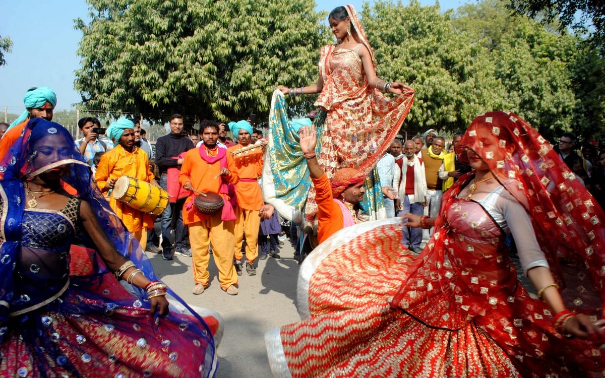 Kashi decorated for migransts grand welcome in NRI summit