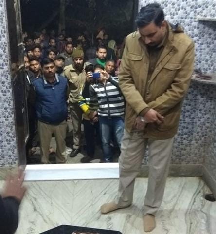 Naughty elements in the Water Works colony damaged statue in temple, stress