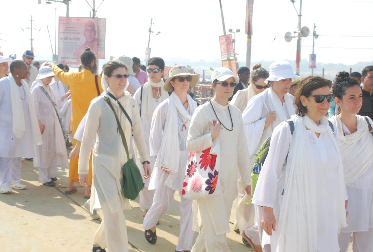 Kumbh Mela 2019 Paush Purnima snan images 1.07 crore devotees get holy dip in sangam