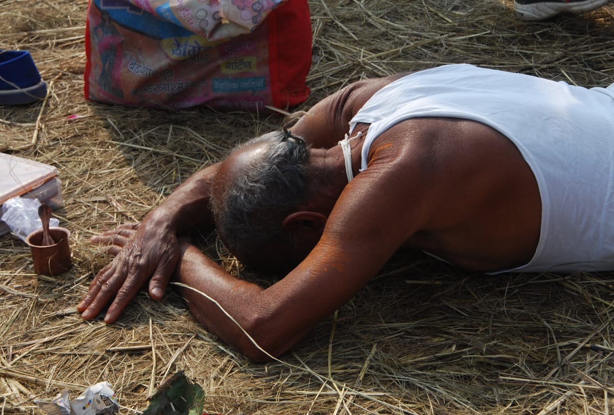 kumbh mela 2019 Sangam God hidden in sand particle