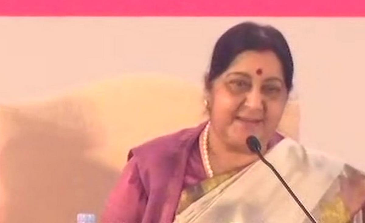 Sushma swaraj says to migrants contribution for motherland progress