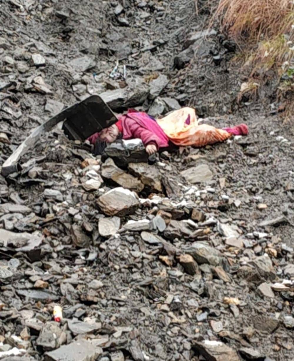vehicle skid on snow fell into gorge at chamoli