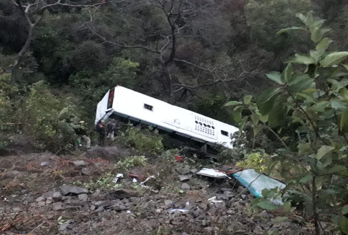 Three dead 30 injured as bus falls into deep ditch in Lakhimpur Kheri