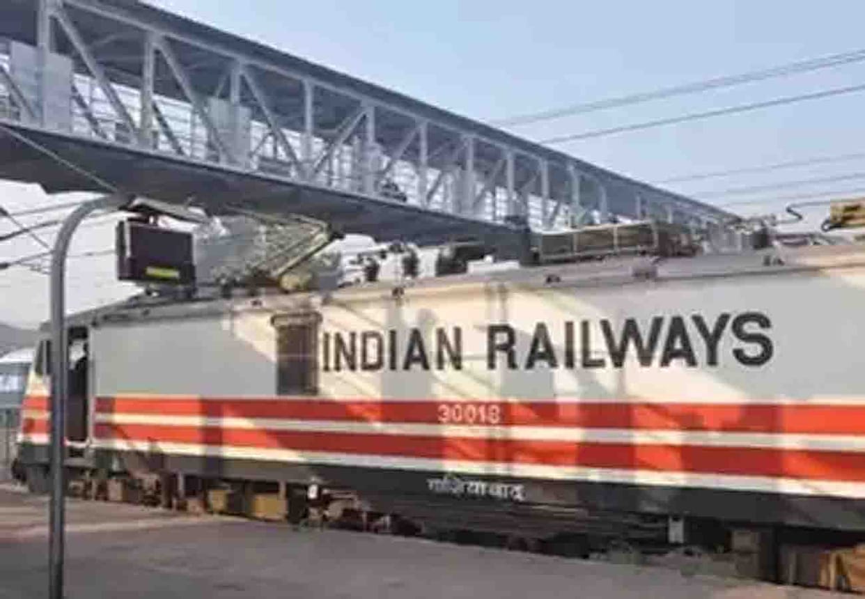 truck stop on railway track