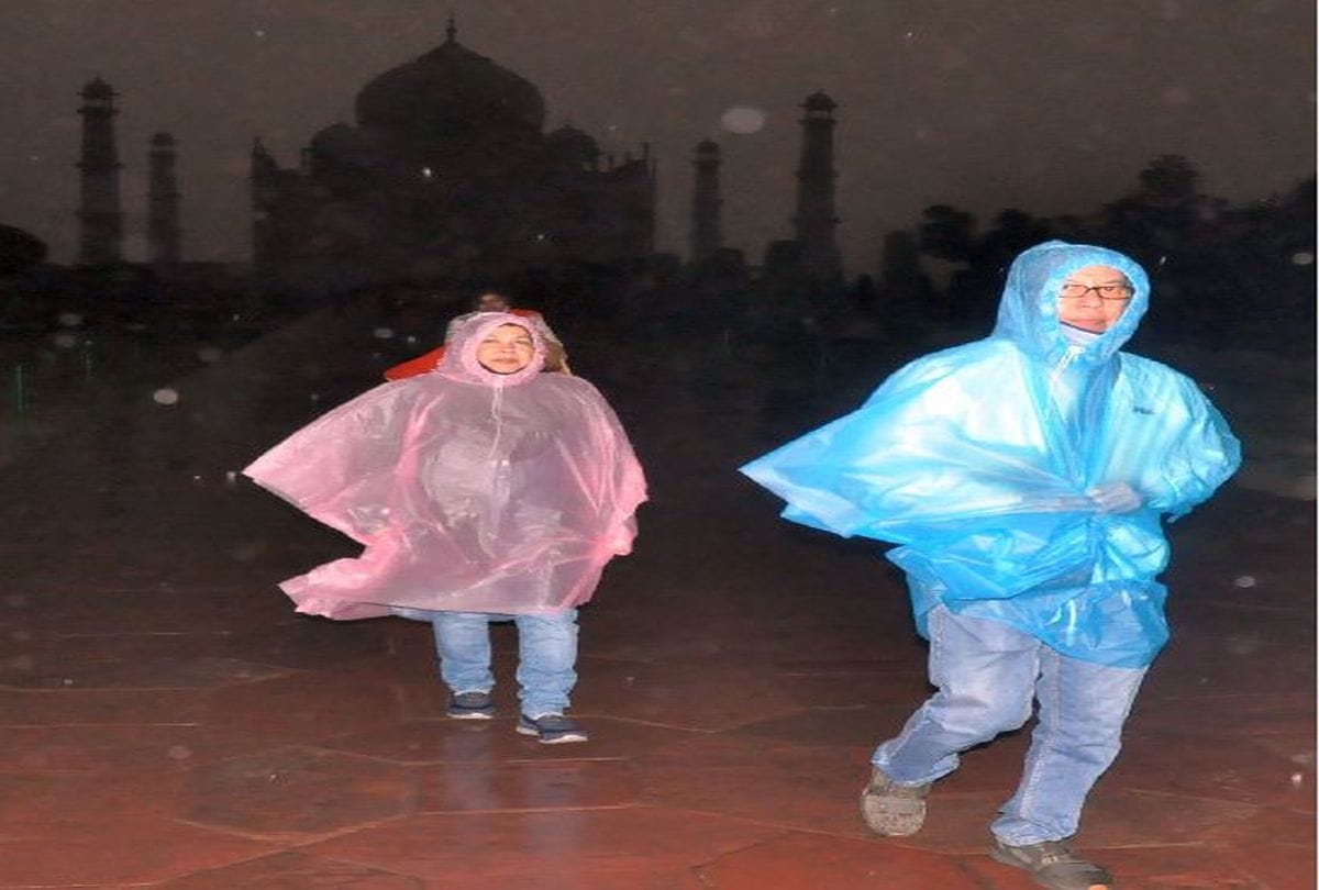 crops damaged due to heavy rain and hail in agra mathura