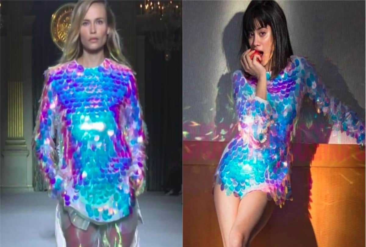 Janhvi Kapoor trolled after wearing a GandiCopy of a Balmain dress