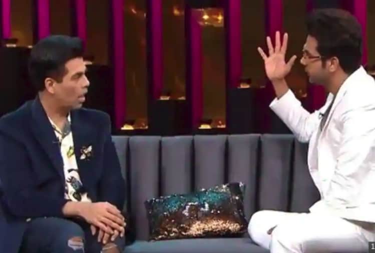 rajkummar rao and bhumi pednekar with karan johar on koffee with karan 6