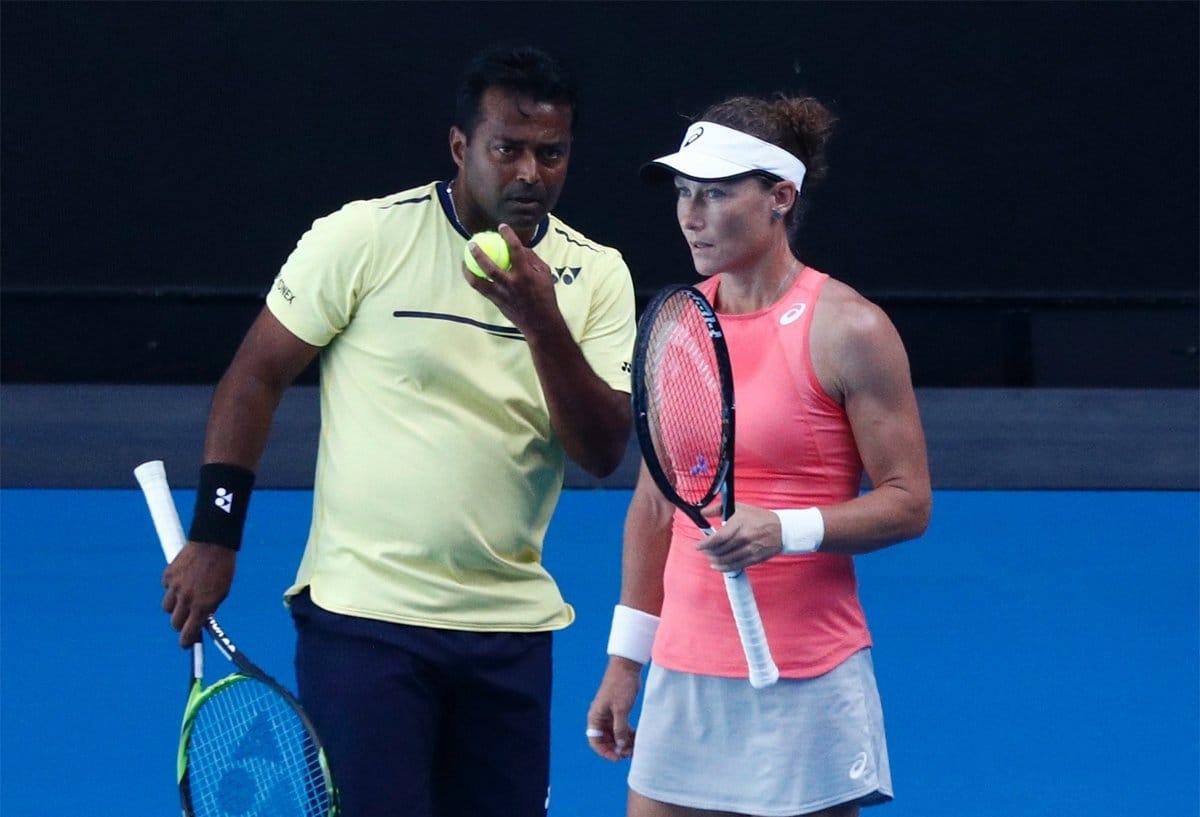 leander paes and stosur lost in second round indias campaign in australian open ended