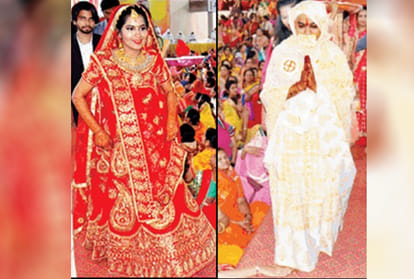 jain diksha mahotsav in Indore Mumukhu Simran becomes Sadhvi Gautami