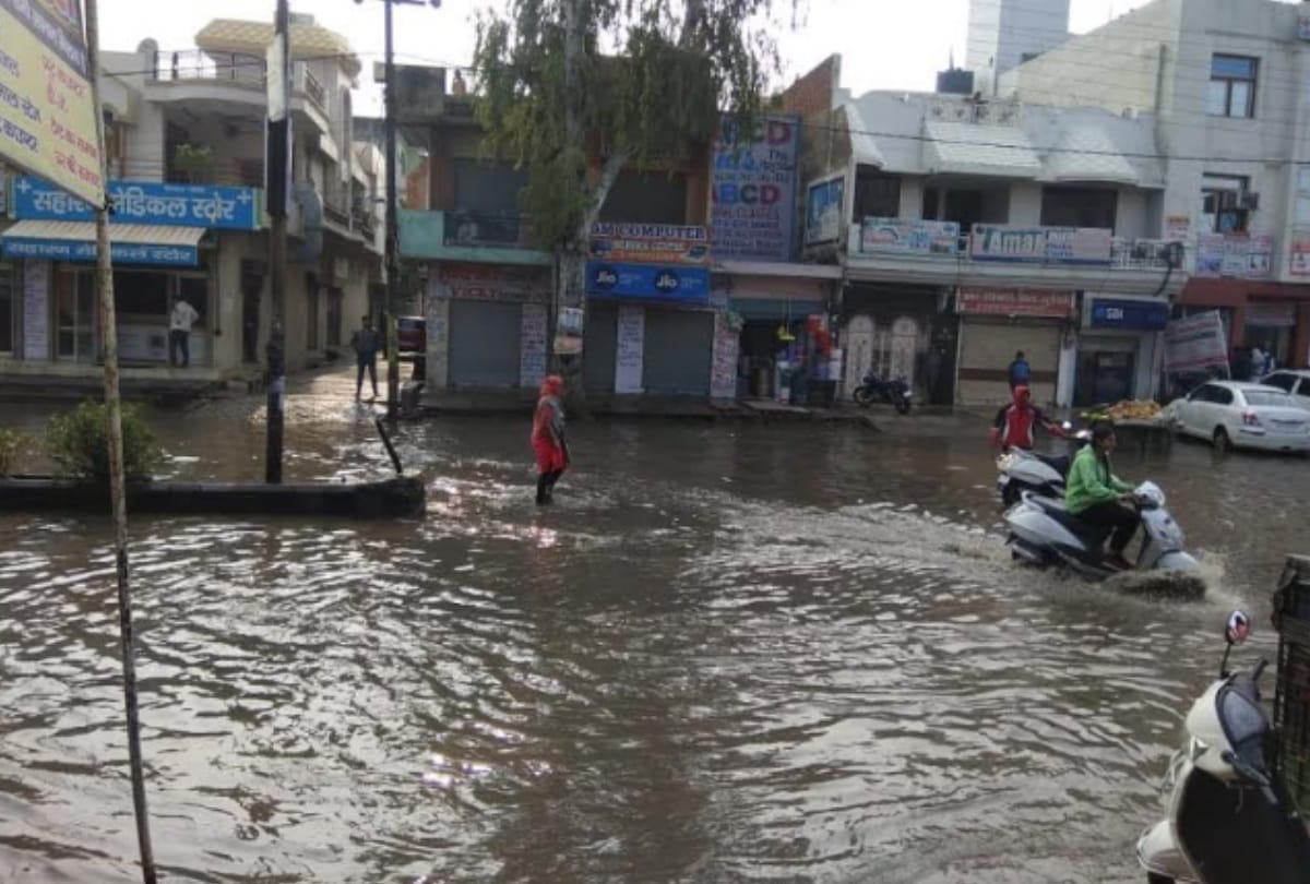 Roads become pond after heavy rain in Meerut see in pictures