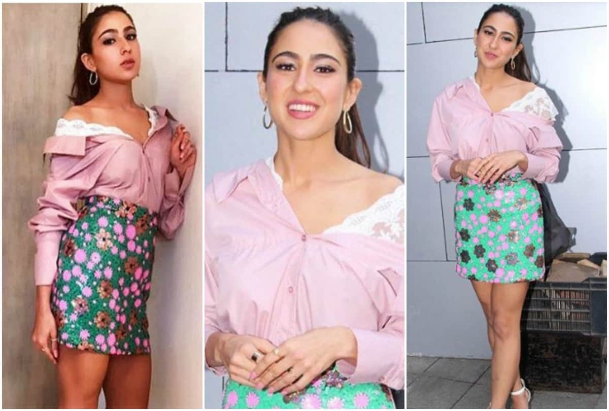 Sara Ali Khan wear 600 rupees dress during Filmfare interview