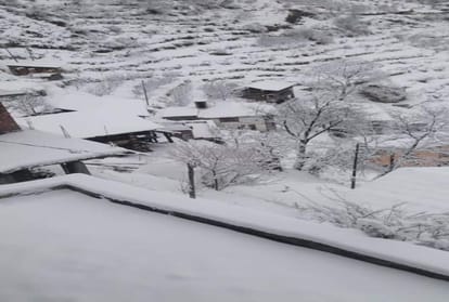heavy snowfall recorded in many places of himachal pradesh