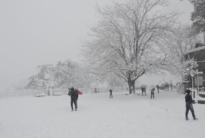heavy snowfall recorded in many places of himachal pradesh