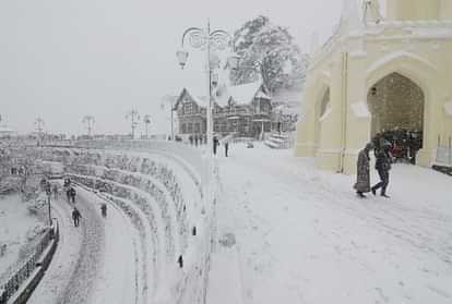 Fresh Snowfall Pics On Himachal Pradesh And Shimla City - Amar Ujala Hindi  News Live - हिमाचल में बर्फ से लकदक हुए पहाड़, बर्फबारी से ऐसा नजर आया शिमला,  तस्वीरों में देखिए