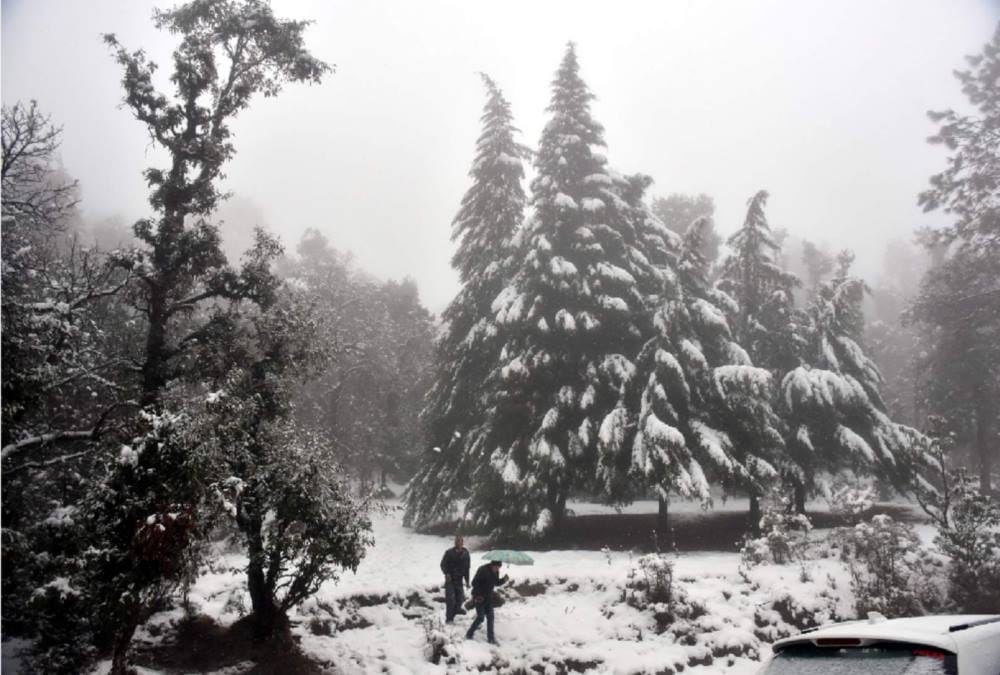 Snowfall Blocked many villages roads in uttarakhand photos