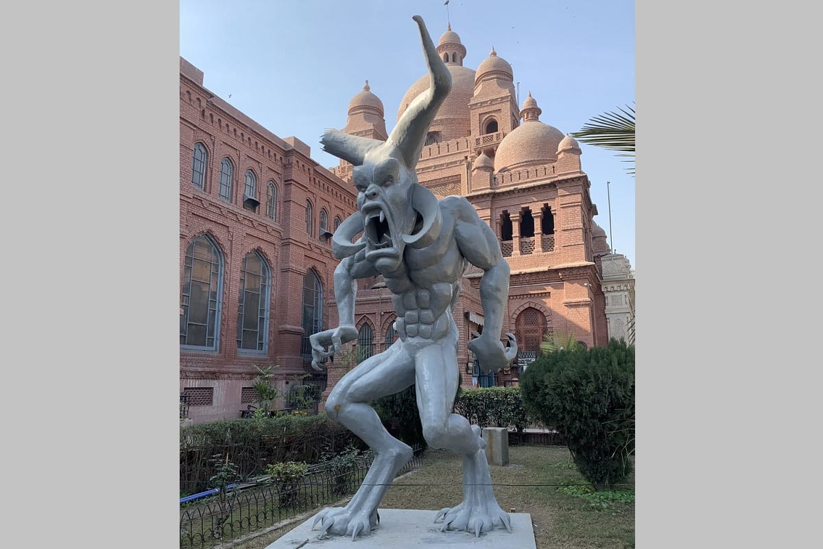 Have you seen the statue of devil placed in Lahore museum