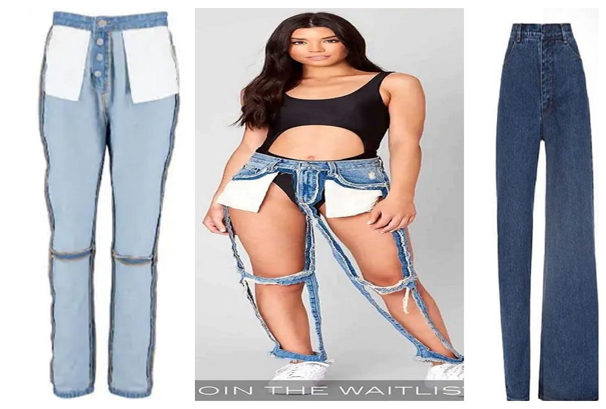 jeans trend 2019 bizarre jeans weird jeans latest jeans fashion