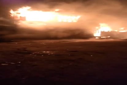 fire broke out in chattri market of mandi himachal pradesh