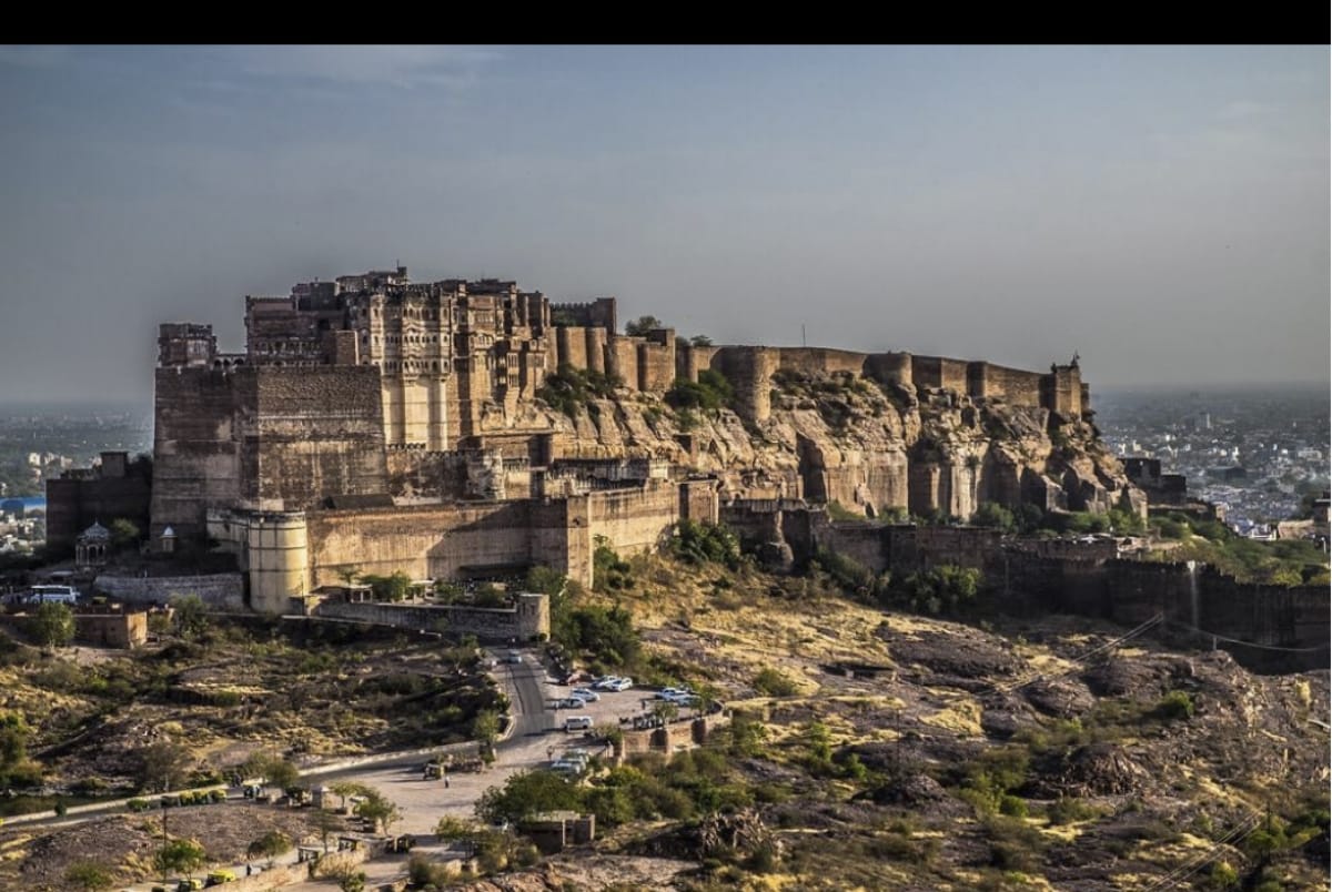 Mehrangarh fort Jodhpur Rajasthan largest in India can see whole pakistan from its top