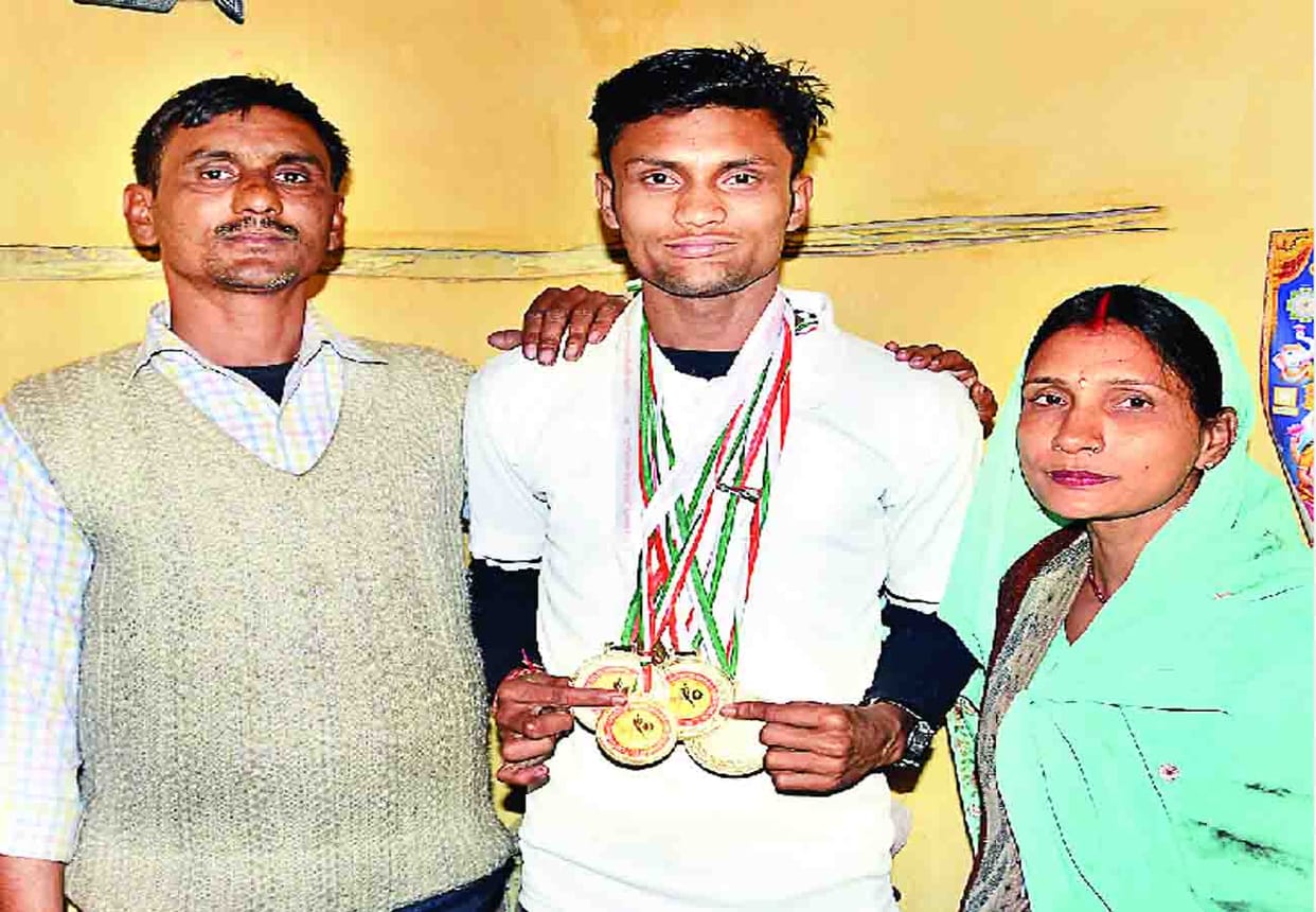 Ajit Gupta of Kanpur made it to the national level athletics competition