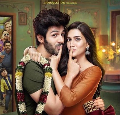 poster of film lukka chuppi released Kriti Sanon will be Kartik Aaryan wife