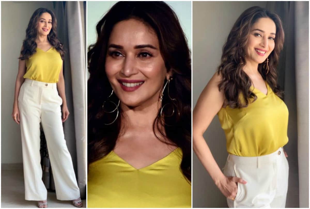 Madhuri Dixit Total Dhamaal trailer launch look failed young actress at the age of 51