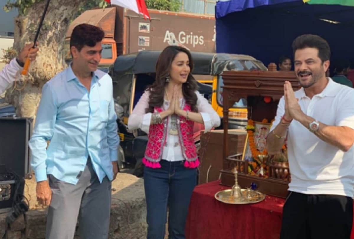 Madhuri Dixit Total Dhamaal trailer launch look failed young actress at the age of 51