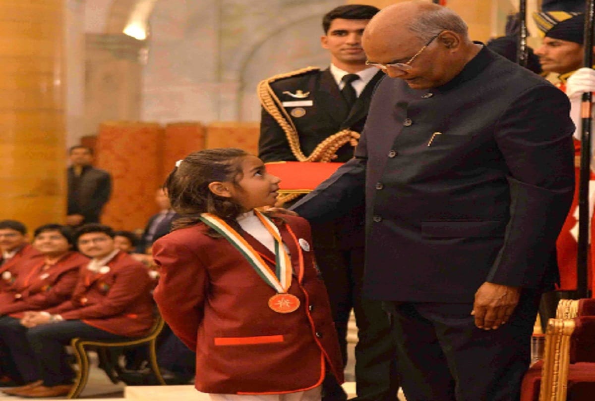 Eiha dixit by President Ramnath Kovind awarded Prime Minister National Child Award 2019