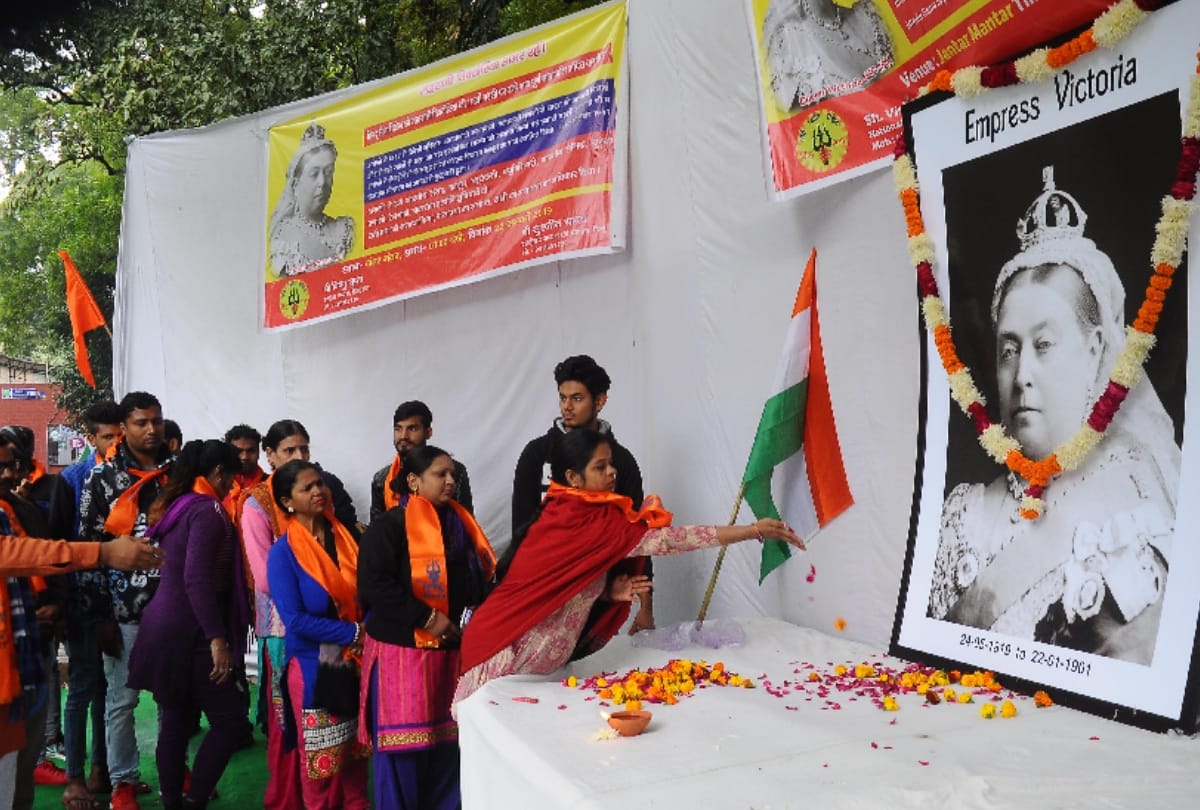 hindu sena celebrates 118 death anniversary of queen victoria she gave india freedom from mughals